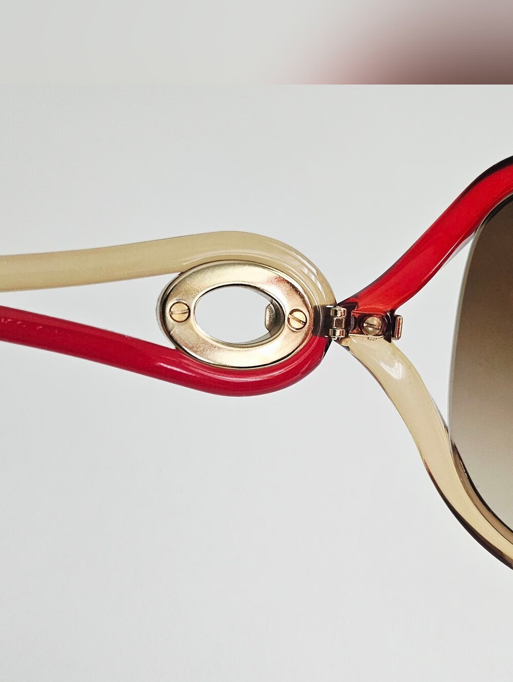 Dior Burgundy & Brown Two-tone Sunglasses - Picture 13 of 15